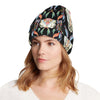 Buffalo Head Boho Style Pattern Print Design 01 Unisex Beanie