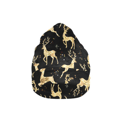 Deer Gold Pattern Unisex Beanie