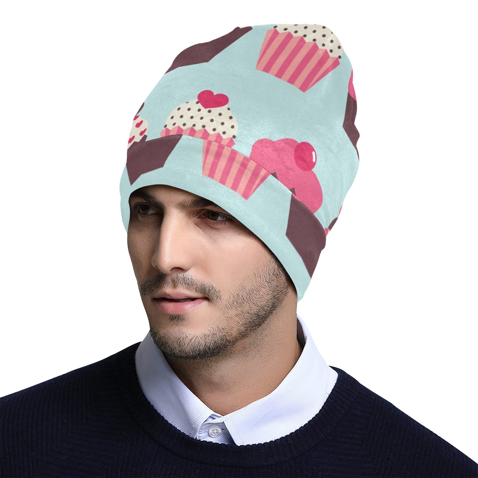 CupCake Print Pattern Unisex Beanie