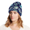 Beach Seashell Blue Print Unisex Beanie