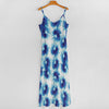 Tie Dye Blue Print Design LKS305 Long Maxi Dress