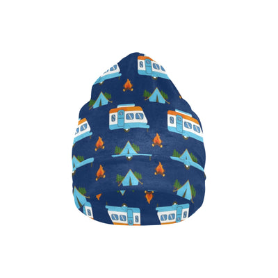 Camper Pattern Camping Themed No 3 Print Unisex Beanie