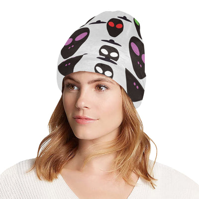 Alien Pattern Print Design 06 Unisex Beanie