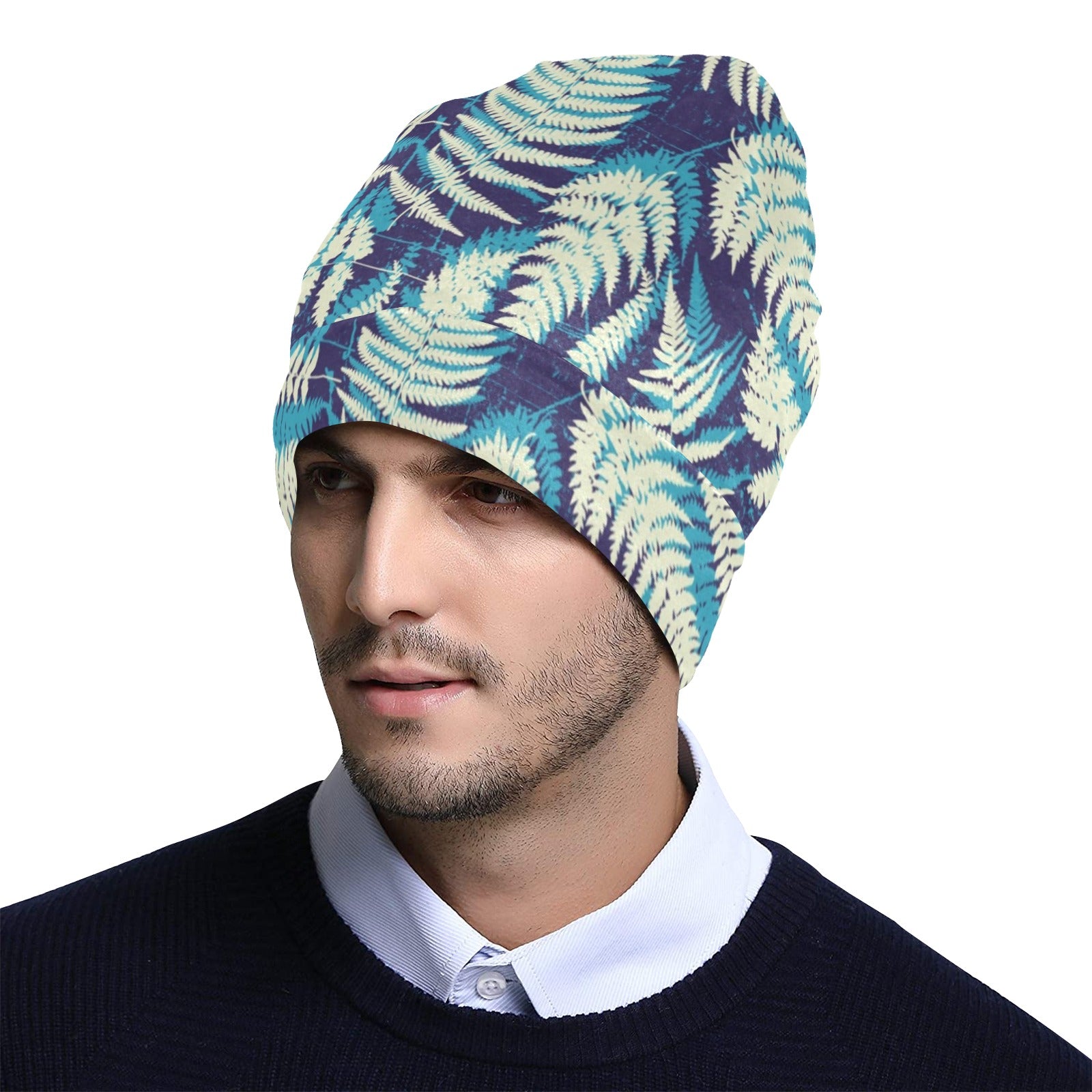 Fern Leave Summer Print Pattern Unisex Beanie