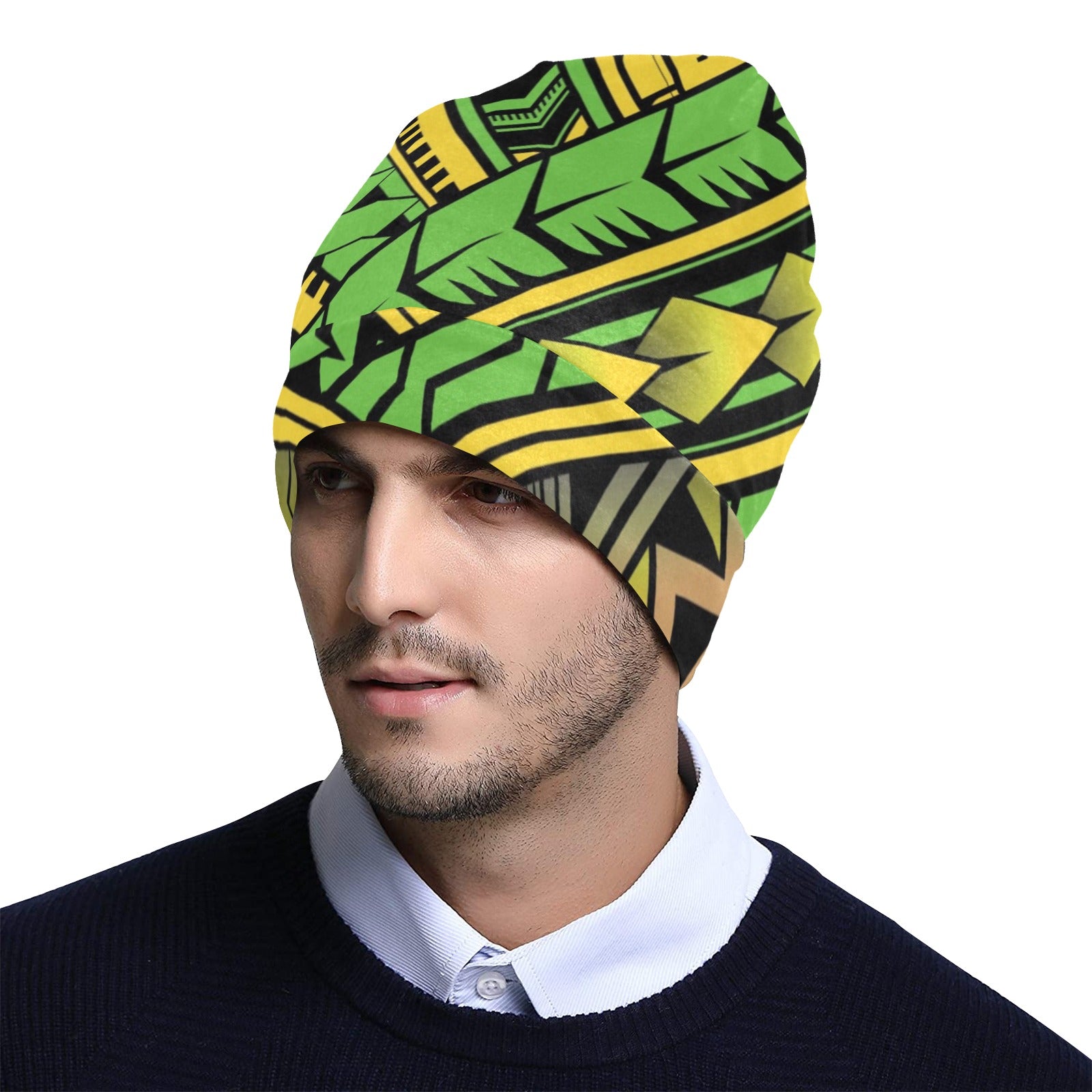 Polynesian Tribal Color Unisex Beanie