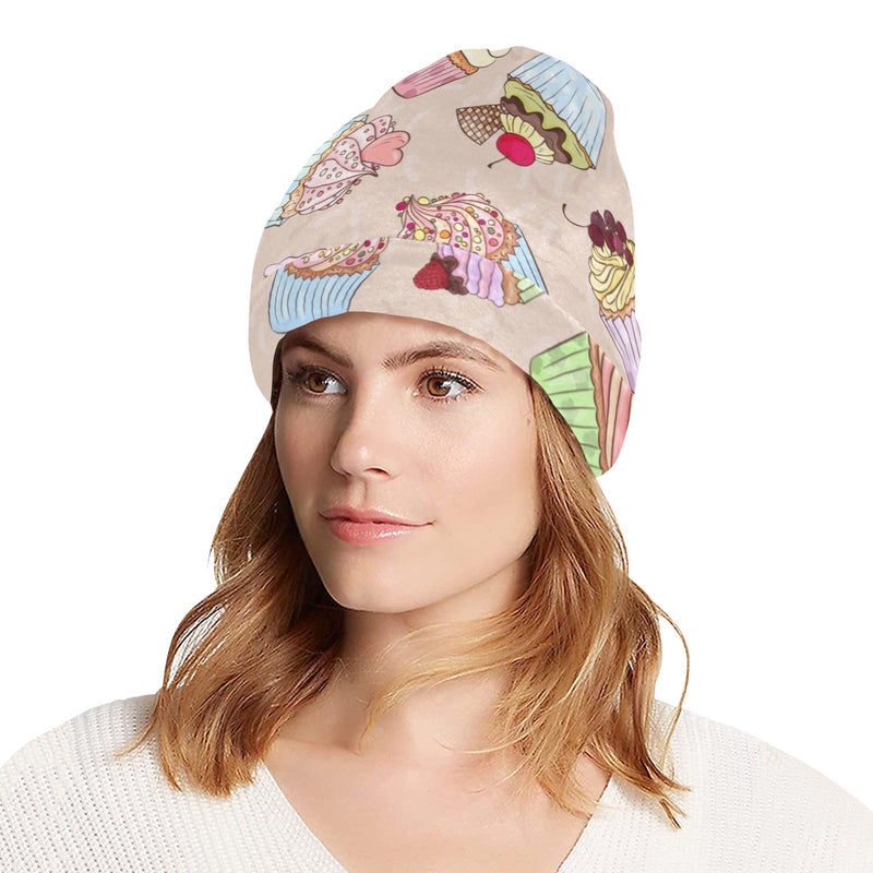 Cupcake Pattern Print Design CP06 Unisex Beanie