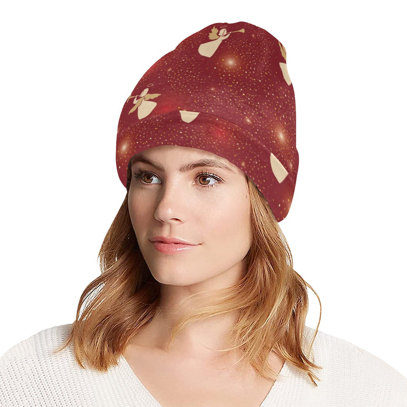 Angel Pattern Print Design 07 Unisex Beanie