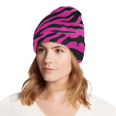 Pink Zebra Unisex Beanie