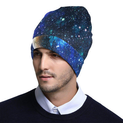 Galaxy Stardust Planet Space Print Unisex Beanie