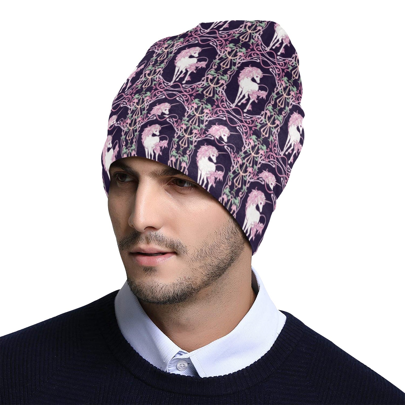 Unicorn Fantastic Flower Unisex Beanie