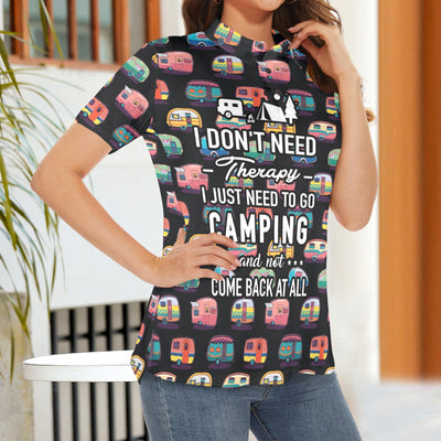 Camping Therapy Polo Shirt