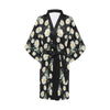 Daisy Pattern Print Design DS07 Women's Short Kimono