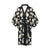 Daisy Pattern Print Design DS07 Women's Short Kimono