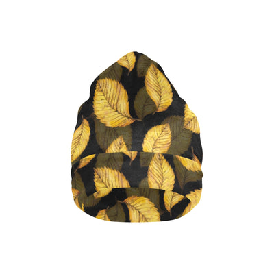 Elm Leave Summer Print Pattern Unisex Beanie