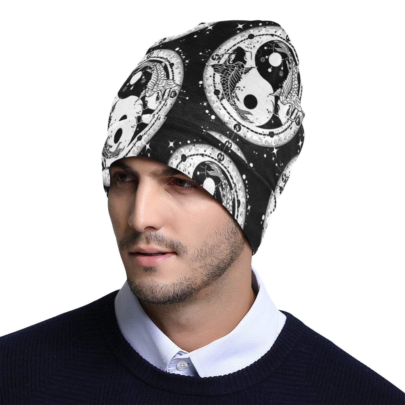 Yin Yang Koi Fish Unisex Beanie