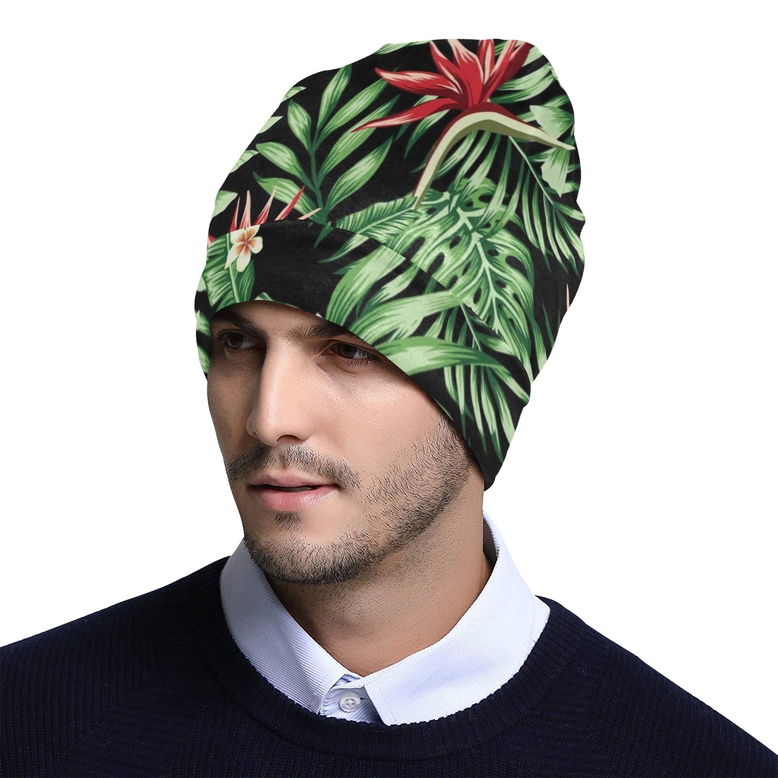 Bird Of Paradise Pattern Print Design BOP05 Unisex Beanie