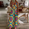 Tie Dye Heart shape Long Maxi Dress