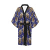 Sea Turtle Pattern Print Design T05 Women's Short Kimono