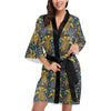 Sea Turtle Pattern Print Design T03 Women's Short Kimono