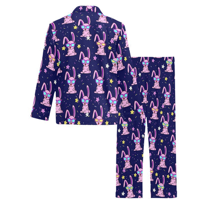 Rabbit Baby Pattern Print Design RB015 Men's Long Sleeve Pajama Set