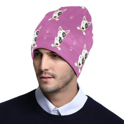 Bull Terrier Happy Print Pattern Unisex Beanie