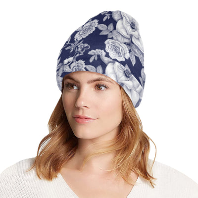 Floral Infrared Pattern Unisex Beanie