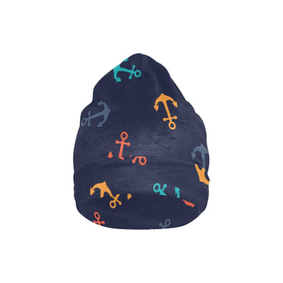 Anchor Pattern Print Design 05 Unisex Beanie