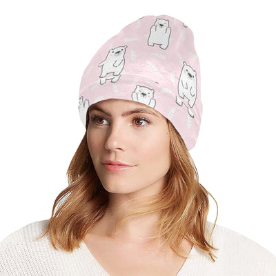 Polar Bear Pattern Print Design PB09 Unisex Beanie