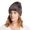 Medallion Pattern Print Design 03 Unisex Beanie