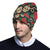 Sugar Skull Red Rose Print Design LKS301 Unisex Beanie