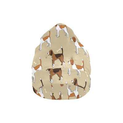 Beagle Pattern Print Design 01 Unisex Beanie