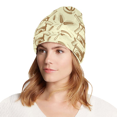 Agricultural Windmills Print Design 03 Unisex Beanie