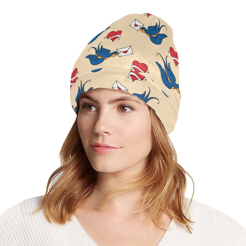 Swallow Bird Pattern Print Design 05 Unisex Beanie