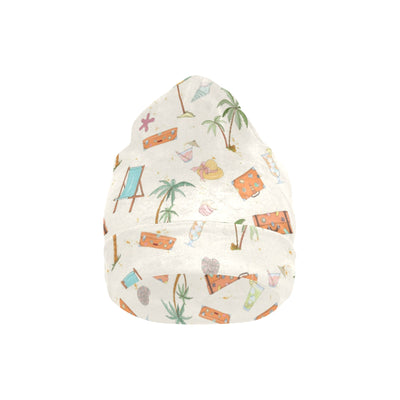 Beach Themed Pattern Print Design 05 Unisex Beanie