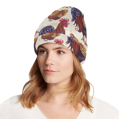 Rooster Pattern Print Design A03 Unisex Beanie