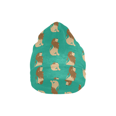 Lion Pattern Print Design 02 Unisex Beanie