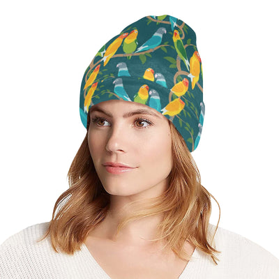 Lovebird Pattern Print Design 02 Unisex Beanie