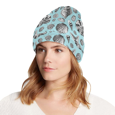 Seashell Beach Print Design LKS302 Unisex Beanie