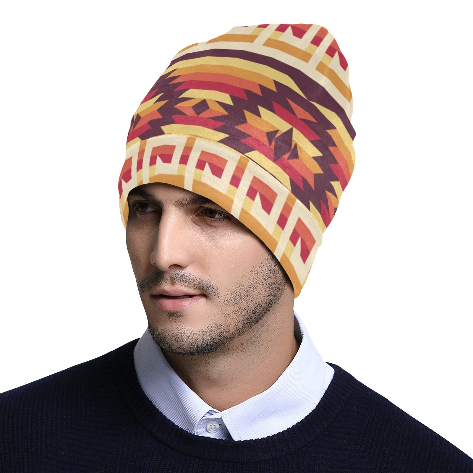 Tribal Aztec Vintage Unisex Beanie