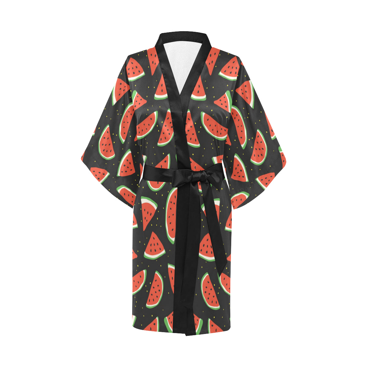 Watermelon Pattern Print Design WM09 Women's Short Kimono