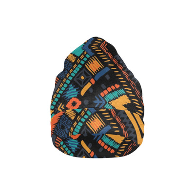 Kente Pattern Print Design 04 Unisex Beanie