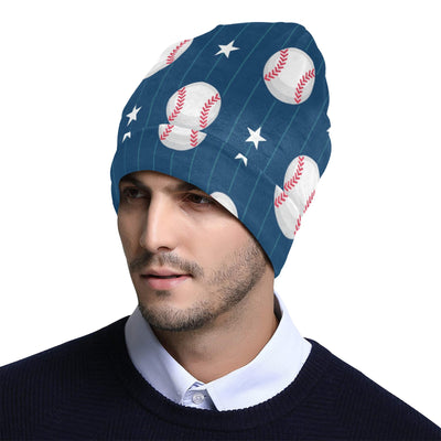 Baseball Star Print Pattern Unisex Beanie