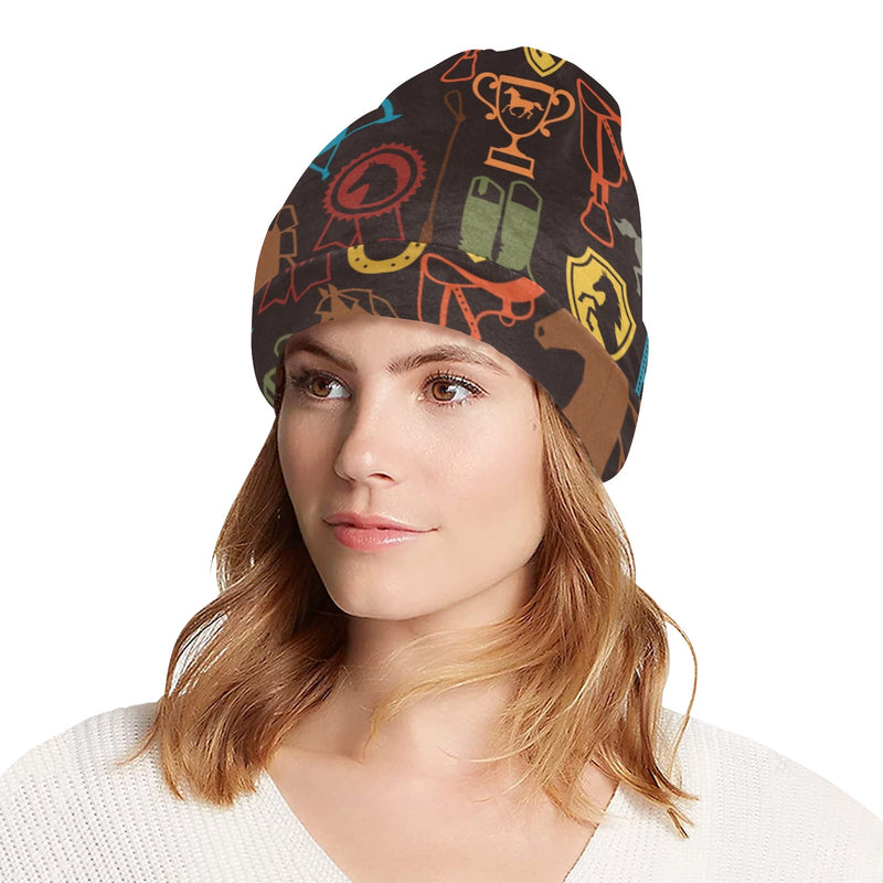 Equestrian Equipment Horse Colorful Unisex Beanie