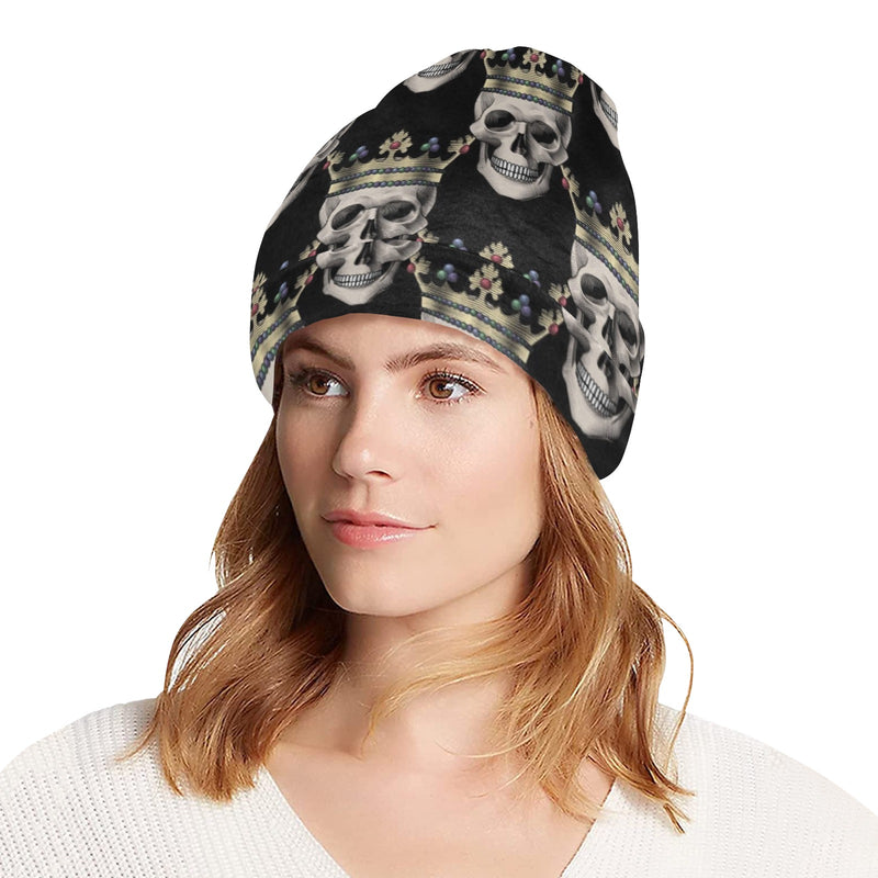 Skull King Print Design LKS3010 Unisex Beanie