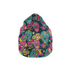 Sugar Skull Floral Design Themed Print Unisex Beanie