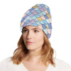 Mermaid Scales Pattern Print Design 05 Unisex Beanie