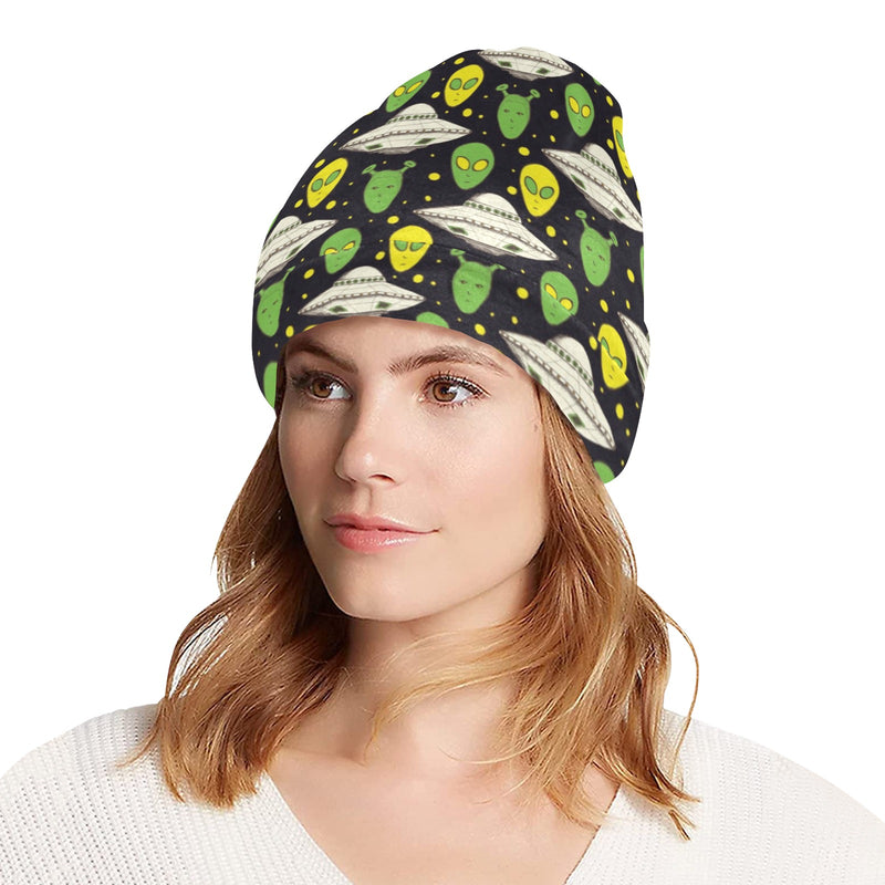 Alien UFO Pattern Unisex Beanie