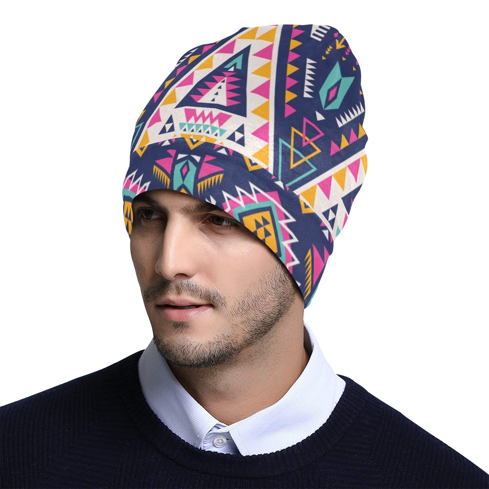 Pink Tribal Aztec native american Unisex Beanie