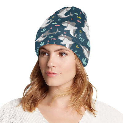 Shark Print Design LKS307 Unisex Beanie