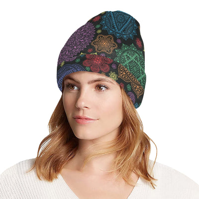 Chakra Mandala Print Pattern Unisex Beanie